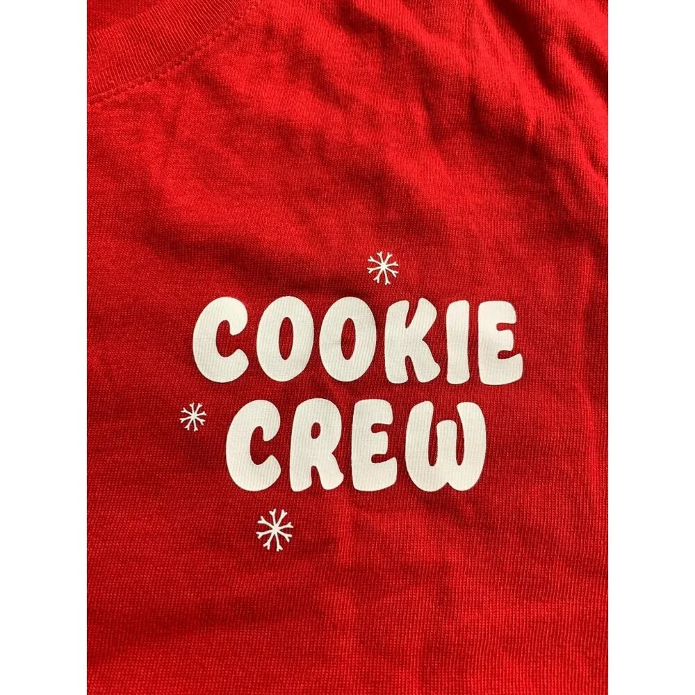 Wondershop Womens Cookie Crew Red Short Sleeve T-Shirt Christmas Top Size Large - Picture 7 of 11